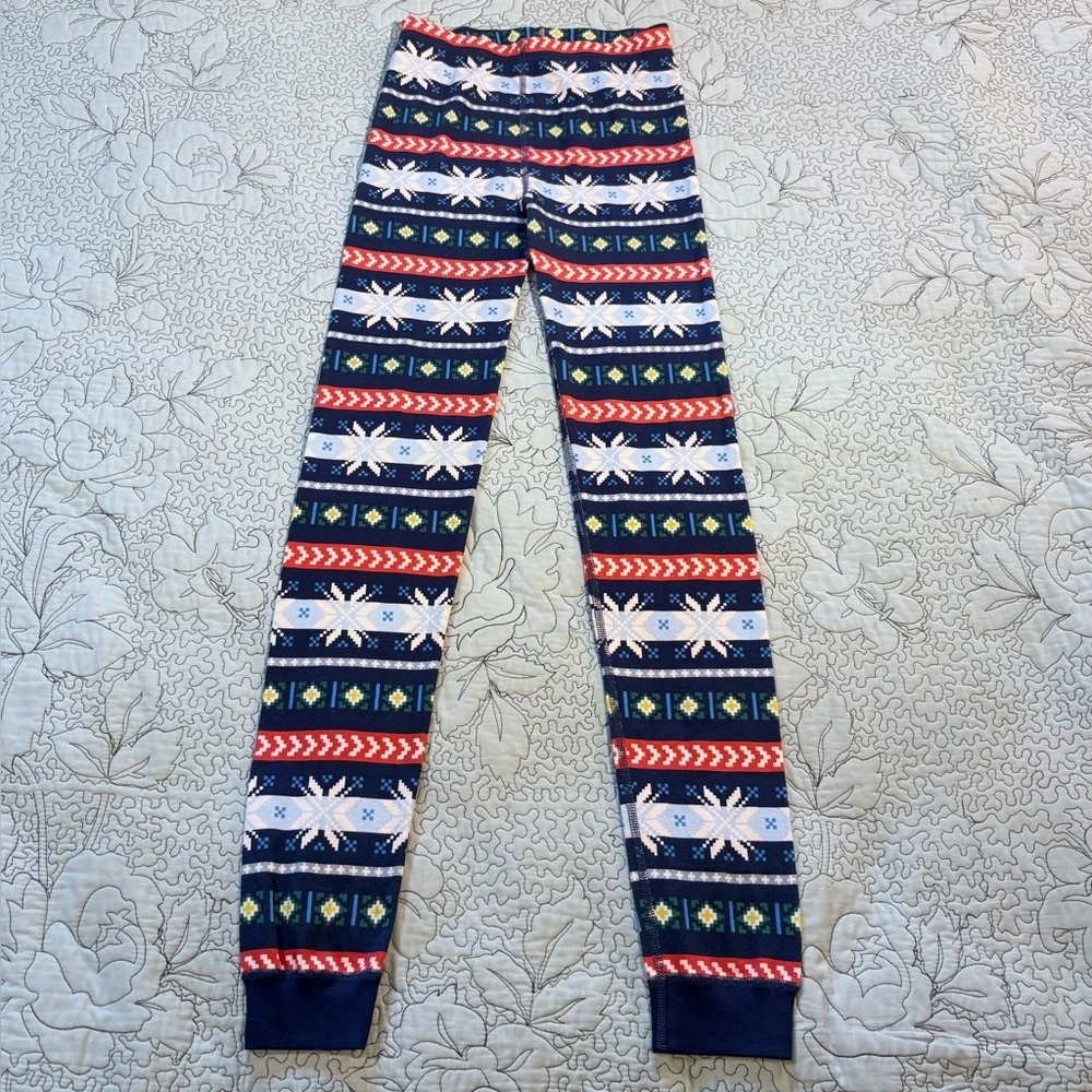 NWT HANNA ANDERSON Scandi Snowflake Fairisle Holiday Pajama Set Unisex Sz 14💛